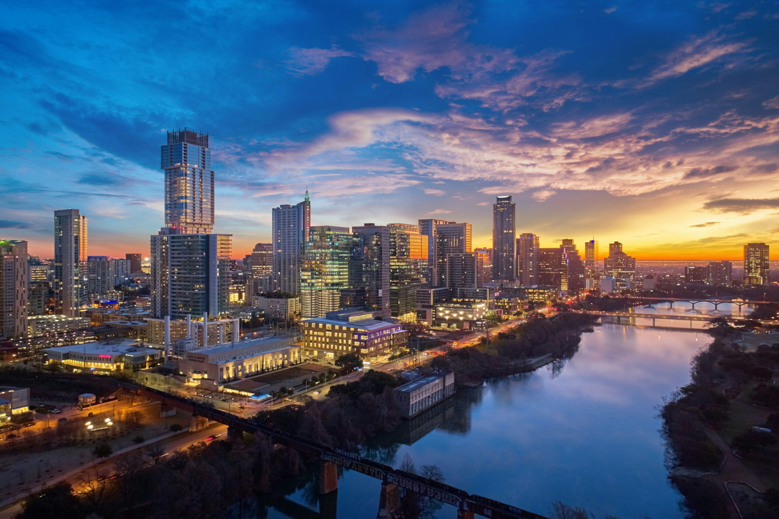 Austin skyline showing the market served by Legacy Careers LLC career coaching.